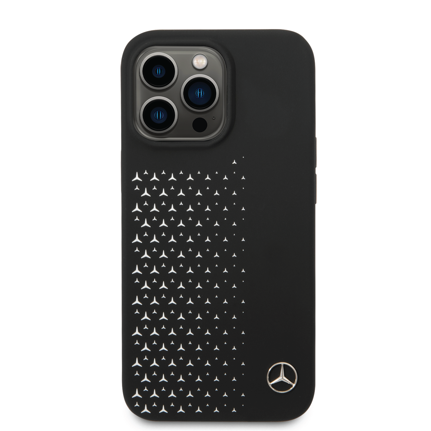 CG MOBILE Mercedes-Benz - Cover per iPhone 12 Pro Max, in silicone con logo metallico 3D, facile da applicare, protezione contro le cadute, con licenza ufficiale CG MOBILE Mercedes-Benz - Cover per iPhone 12 Pro Max, in silicone con logo metallico 3D, facile da applicare, protezione contro le cadute, con licenza ufficiale