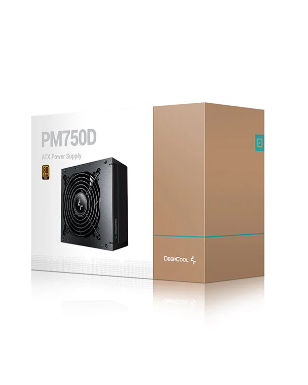 DeepCool PM750D 750W 80 Plus Gold ATX Power Supply – Non-Modular