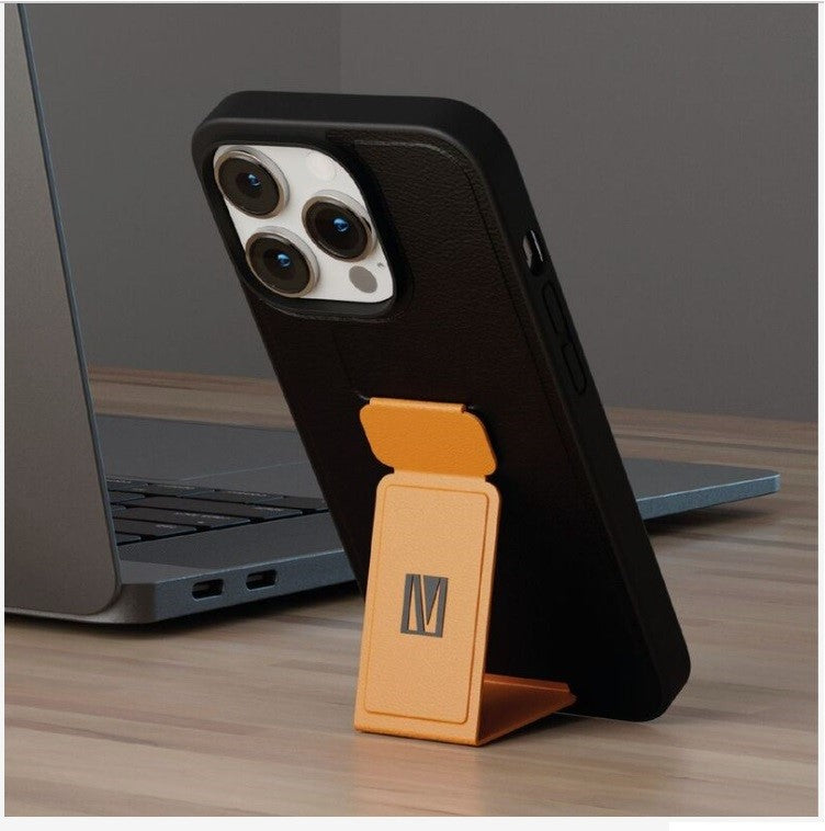جراب هاتف iPhone 14 Pro Max مصنوع من الجلد الصناعي من Levelo Morphix 