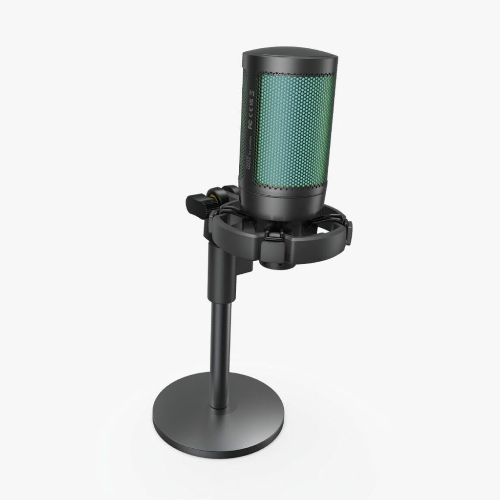 Porodo Gaming Professional RGB Condenser Microphone with Extension Stand