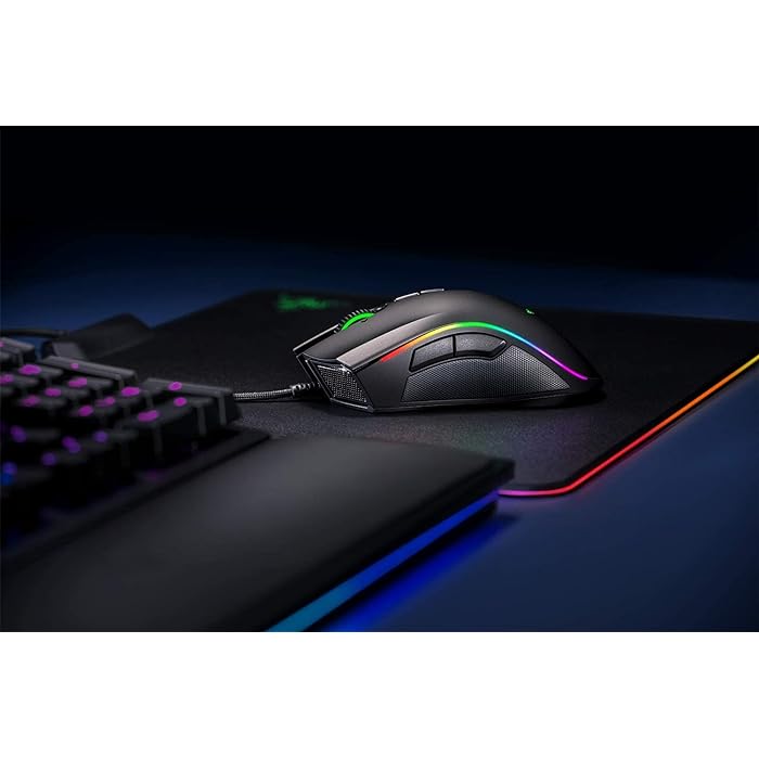 Razer Mamba Elite Wired Gaming Mouse: 16000 DPI Optical Sensor, Black