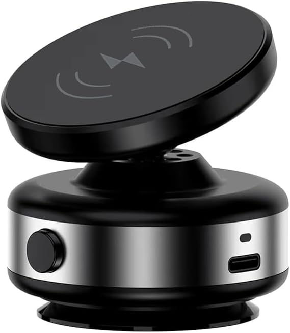 Magnetic Wireless Car Charger Mount, 360° Rotatable, Electric Suction Holder