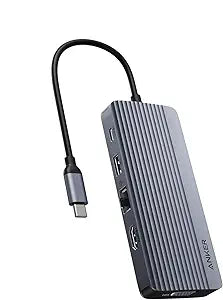 Anker 10-in-1 USB-C Hub with 4K HDMI, Dual Display, 85W Pass-Through Charging