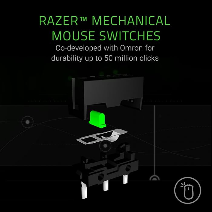 Razer Mamba Elite Wired Gaming Mouse: 16000 DPI Optical Sensor, Black
