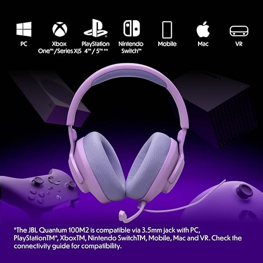 JBL Quantum 100M2 Over-Ear Gaming Headset