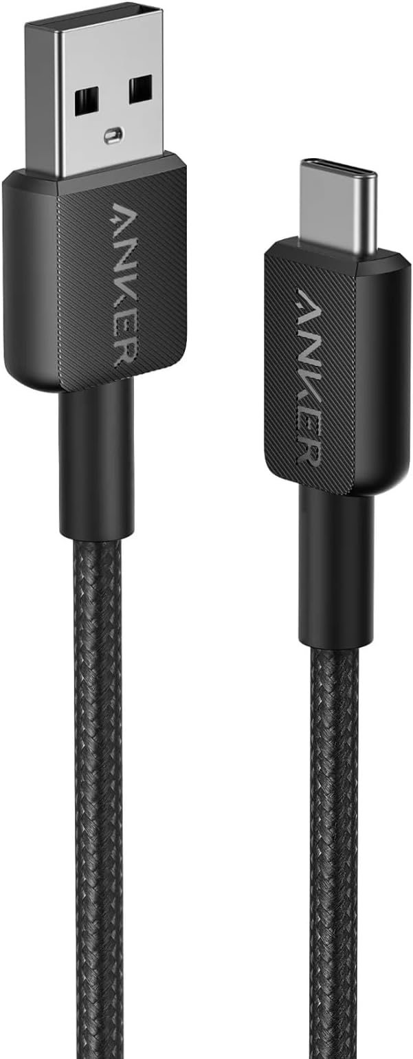 Anker USB-A to USB-C Cable , 3FT Braided, 0.9M, Black