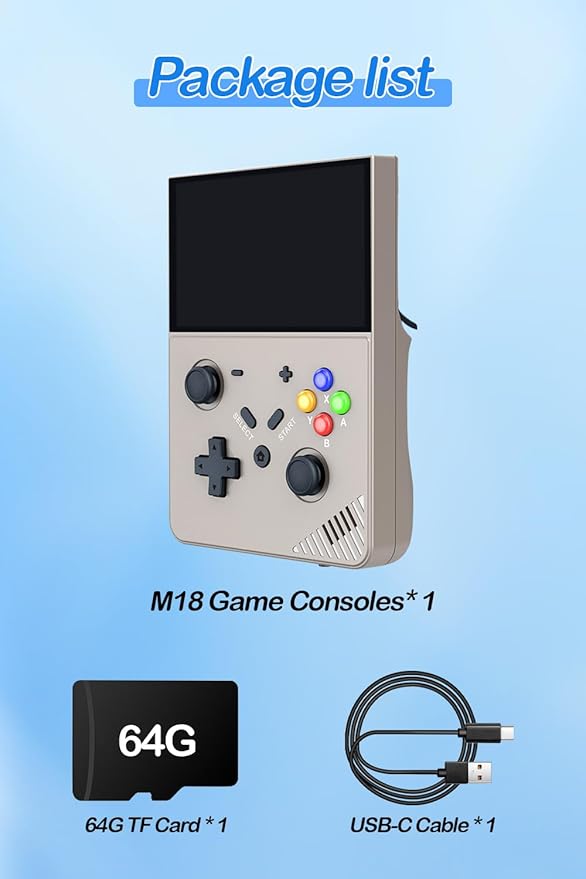 M18 Retro Handheld Game Console 4.3