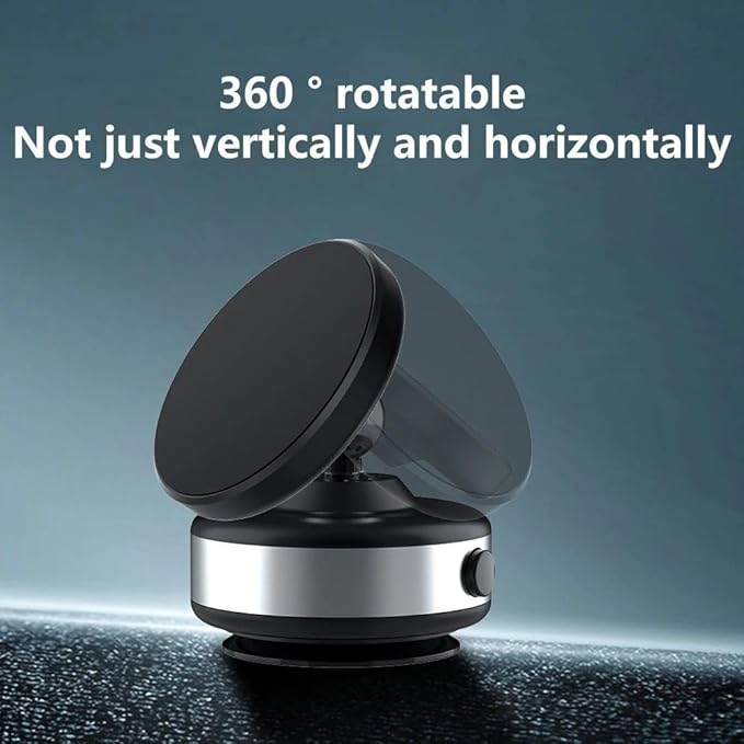 Magnetic Wireless Car Charger Mount, 360° Rotatable, Electric Suction Holder