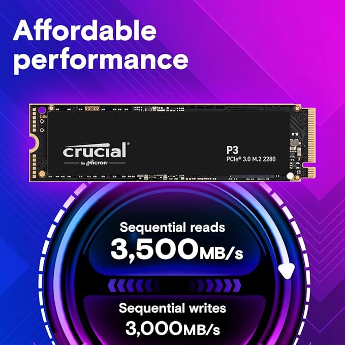 Crucial P3 M.2 NVMe Internal Solid State Drive