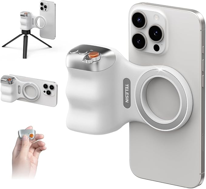 TELESIN Fun Shot Magnetic Camera Grip with Wireless Remote & Tripod Mount Support