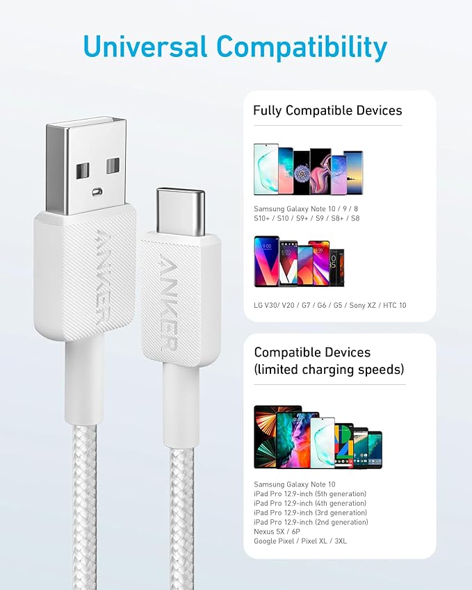 ANKER 322 USB A to C 3ft