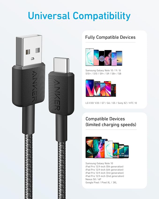 ANKER 322 USB A to C 3ft