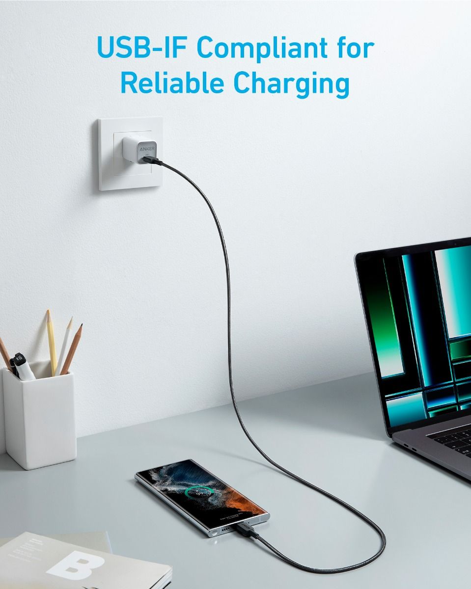 Anker Powerline 322 USB C to USB C Cable (3ft)