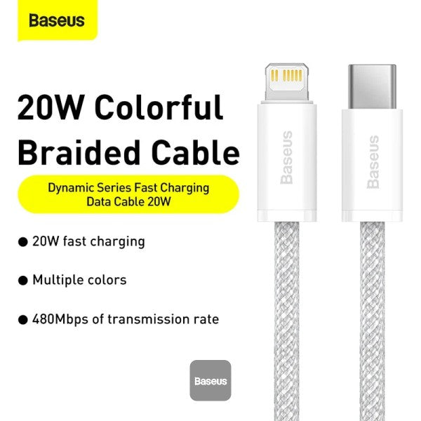Baseus Dynamic Series 20W Fast Charging Data Cable Type-C to Lightning 2M