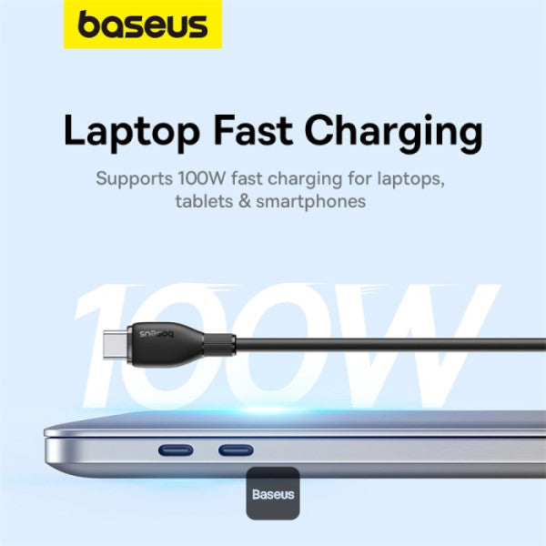 Baseus Pudding Series Type-C to Type-C Fast Charging Cable 100W 5A 1.2M