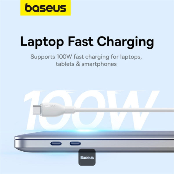 Baseus Pudding Series Type-C to Type-C Fast Charging Cable 100W 5A 1.2M