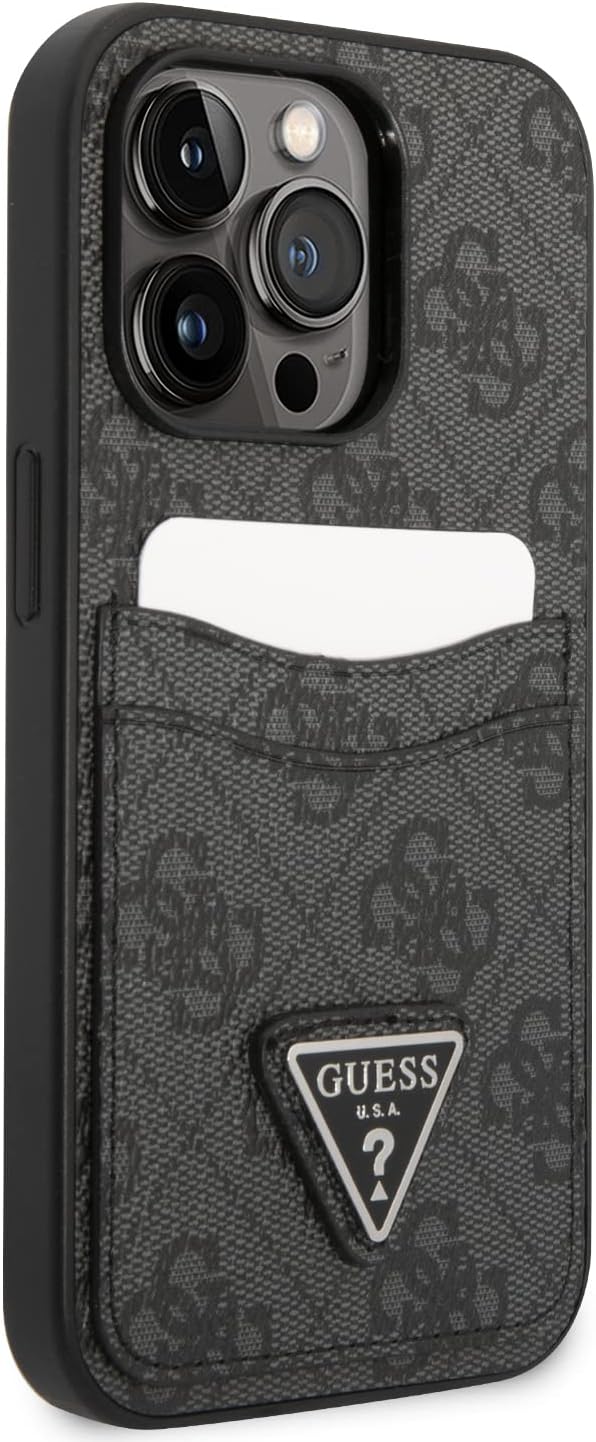 Guess 4G حافظة صلبة مثلثة مزدوجة البطاقة لهاتف iPhone 14 (6.1