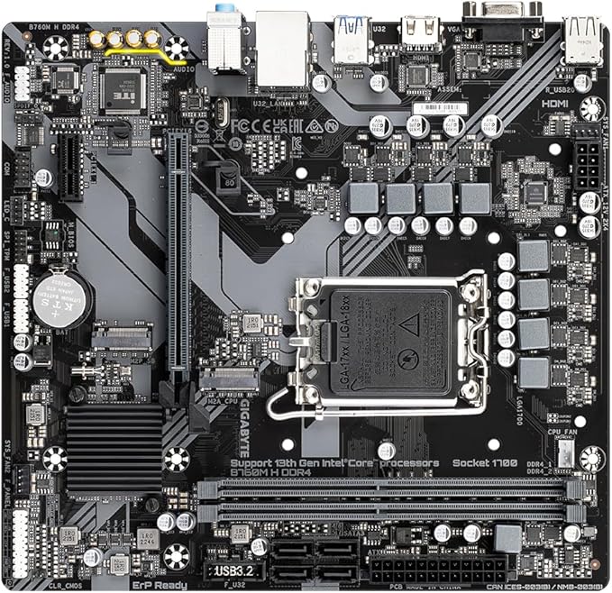 Gigabyte B760M H DDR4 Ultra Durable Motherboard gamingstoreuae