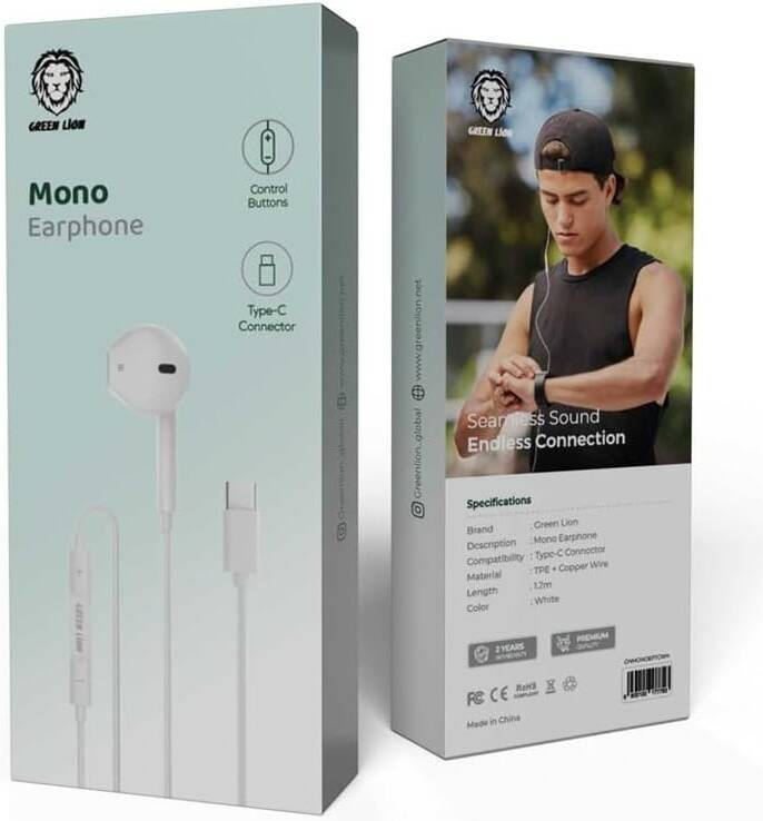 Green Lion Mono Earphones gamingstoreuae