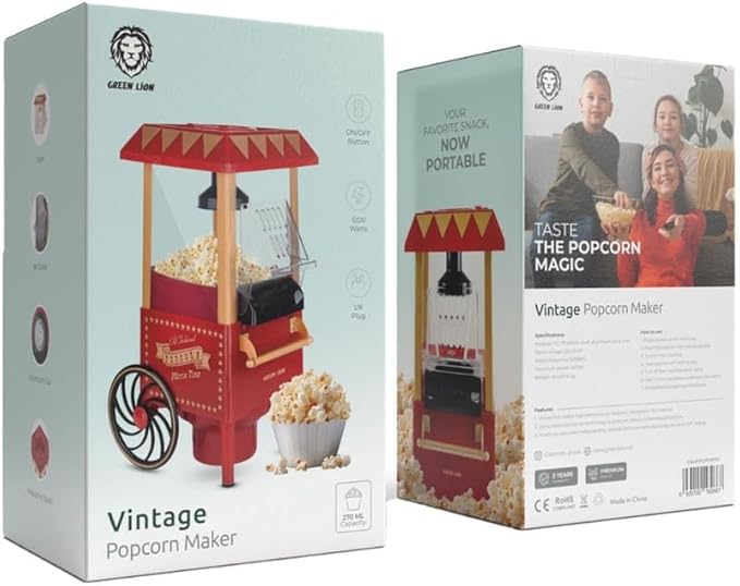 Green Lion Vintage Popcorn Maker gamingstore