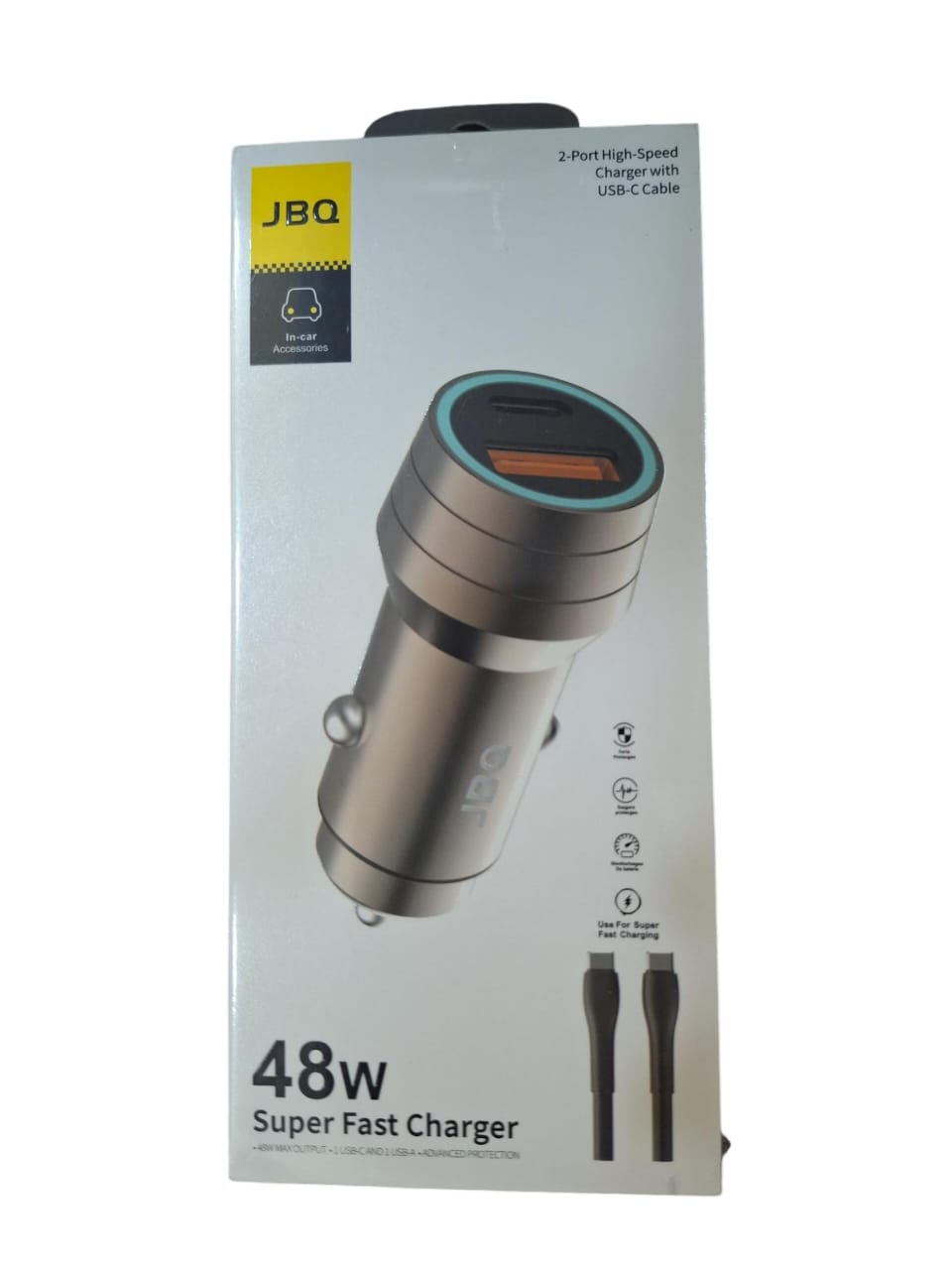 JBQ CC-420CC 48W PD+QC3.0 Fast Car Charger gamingstore