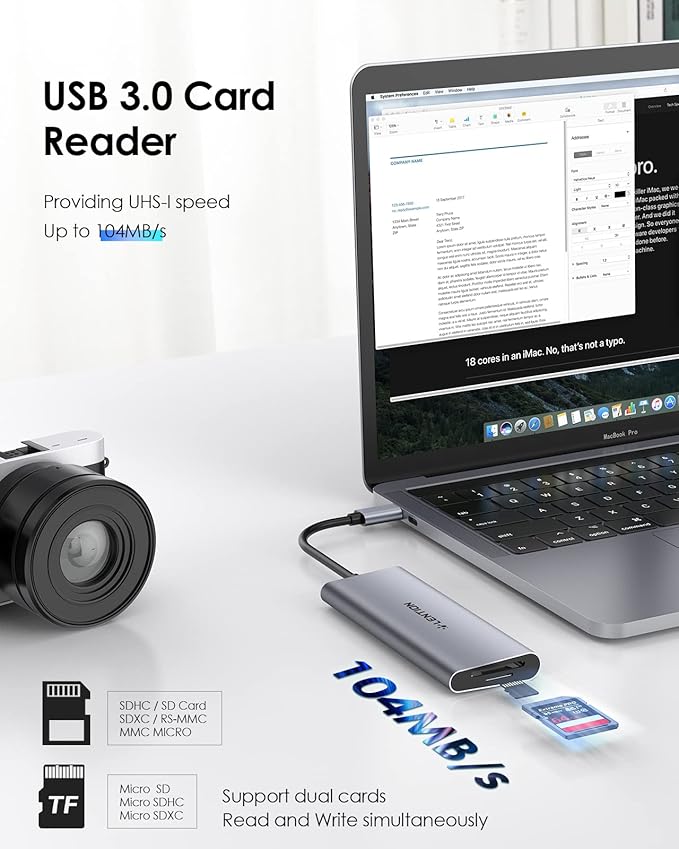 LENTION USB-C Hub with 4K HDMI