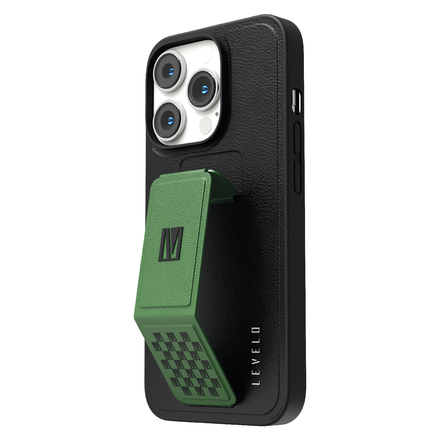 جراب هاتف iPhone 14 Pro Max مصنوع من الجلد الصناعي من Levelo Morphix 