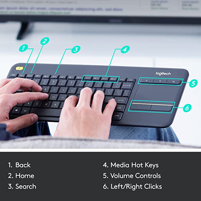 Logitech  K400 Plus gamingstoreuae