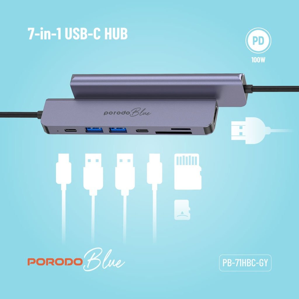 Porodo 7-in-1 Hub gamingstore