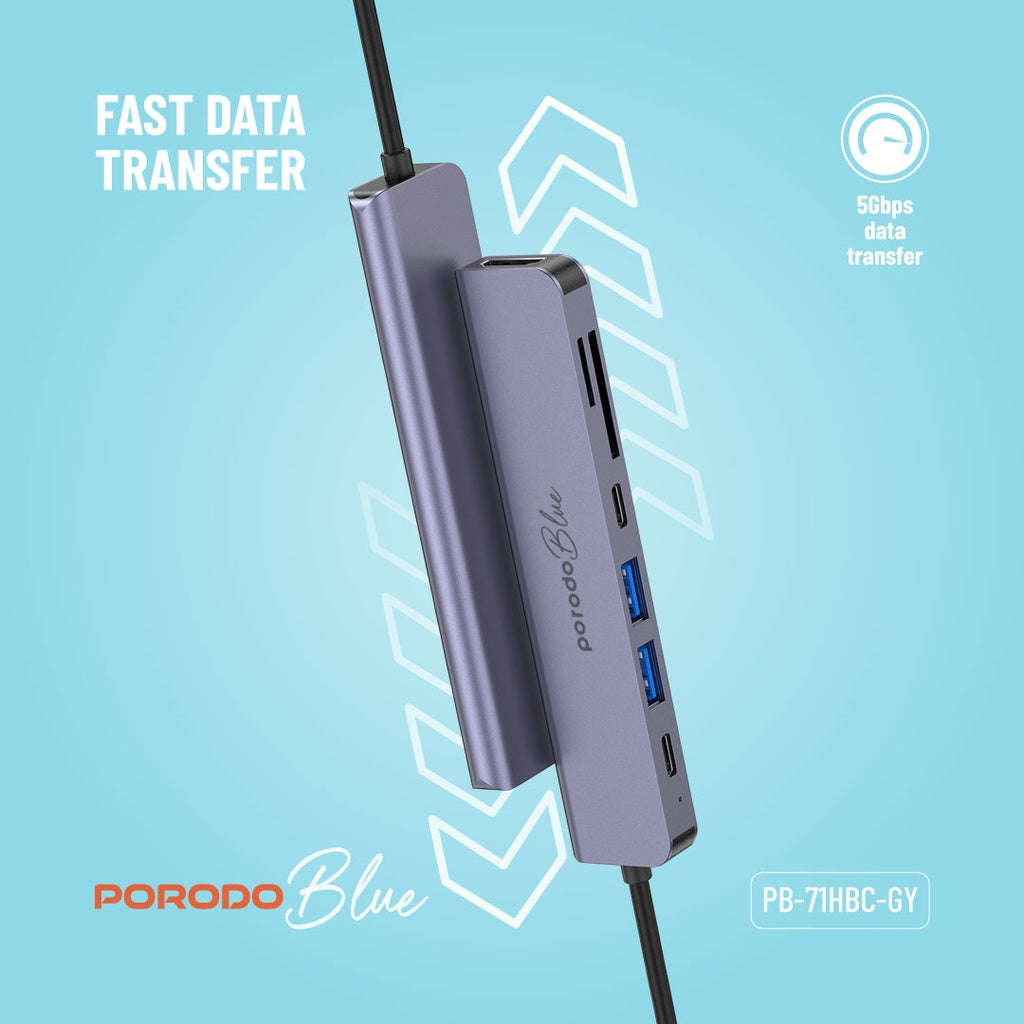 Porodo 7-in-1 Hub gamingstore