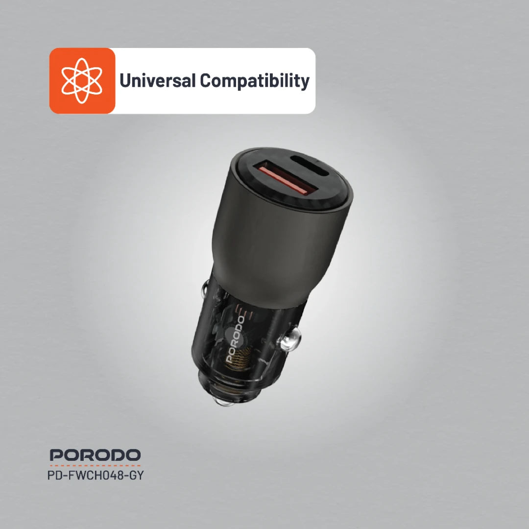 Porodo 95W Car Charger gamingstoreuae