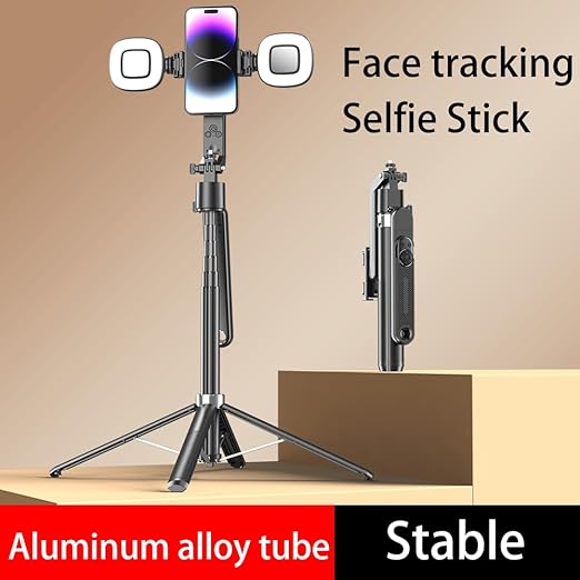Porodo AI Tracking Selfie Stick with Dual Detachable Lights