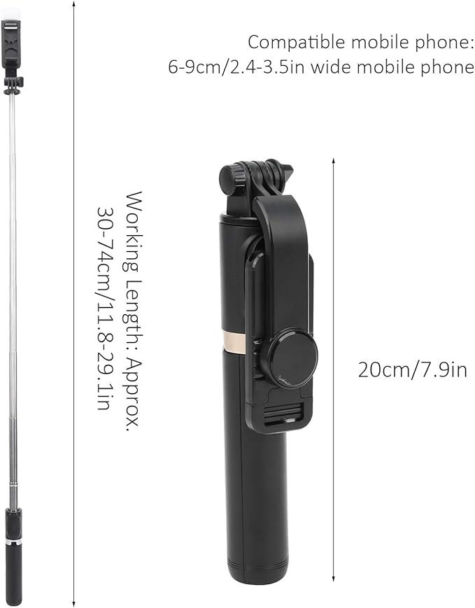Q03 Bluetooth Remote Control Tripod Selfie Stick