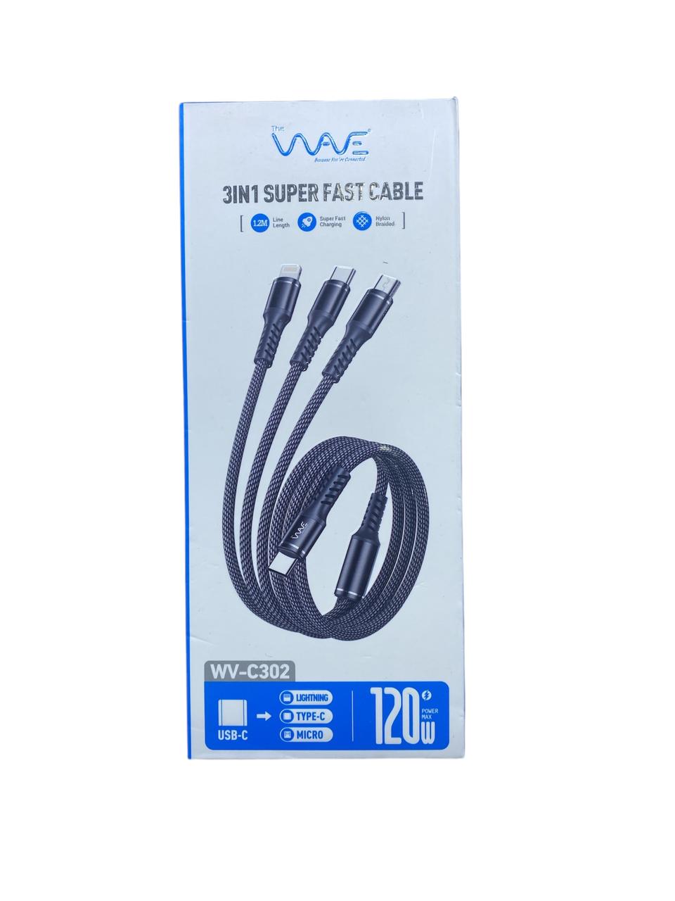 Wave WV-C302 3-in-1 USB-C to Micro