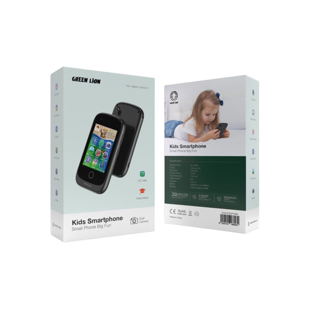 GreenLion kids smartphone small phone big fun, 2.8 inch ips screen