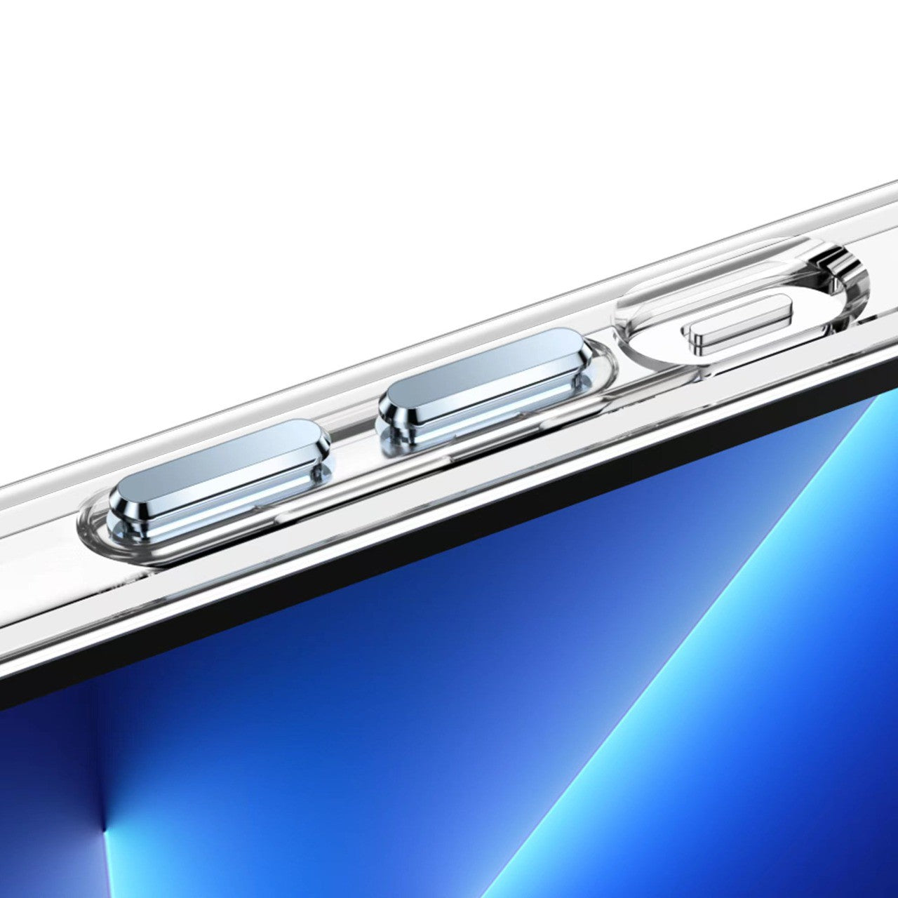 حافظة شفافة مصنوعة من مادة TPU بإطار معدني باللون الأخضر لهاتف iPhone 13 pro